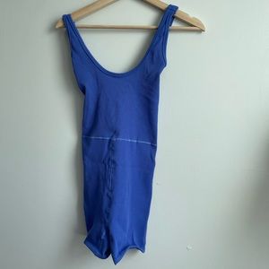 Free People Movement Shorts One-Piece (Blue, M/L)